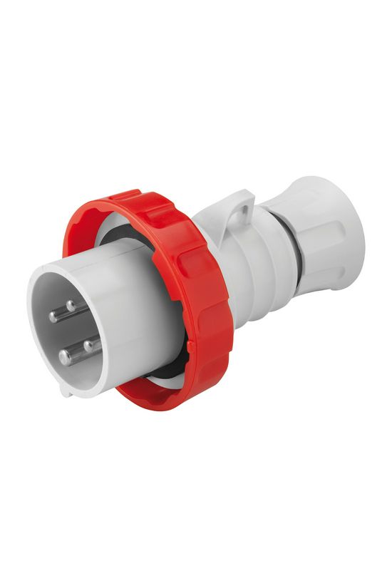 Ipari dugvilla lengő 3P+E 16A 380-415V(50+60Hz) piros IP67 műanyag 6h-pozíció IEC309HP GEWISS - GW60030FH
