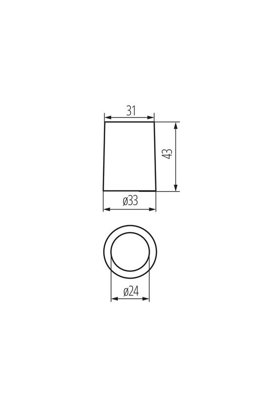 Izzólámpa foglalat 2A E14 Edison-menetes porcelán szürke HLDR-E14 KANLUX - 2170
