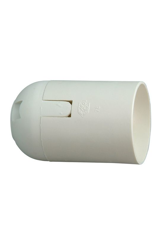 Izzólámpa foglalat pattintós lengő E27 csavaros műanyag fehér Kopp - 210501009