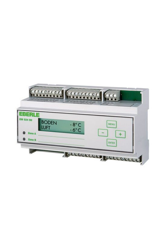 Jégmentesítő fűtés szabályozó sorolható  rámpa-/ereszhez 2zóna 16A 230-250V 50-60Hz IP20 EBERLE - 052490144100