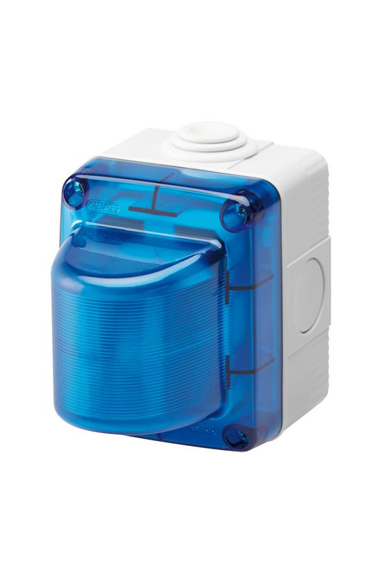 Jelzőlámpa fényforrás nélkül 1-lámpás E14 230V AC 15W IP55 műanyag 27Combi GEWISS - GW27419