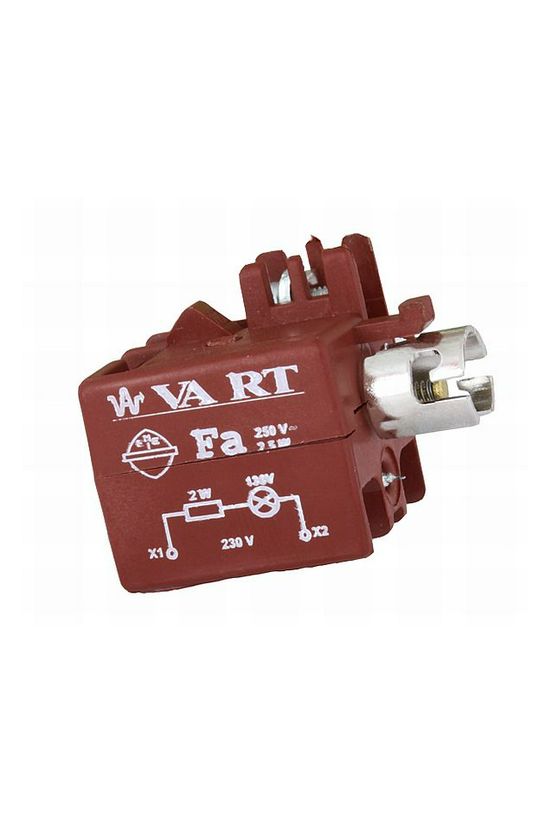 Jelzőlámpa foglalat ellenállással 6-130V/AC 6-130V/DC BA9s előlapra-rögzítés VA Elektronika - FA-oGL