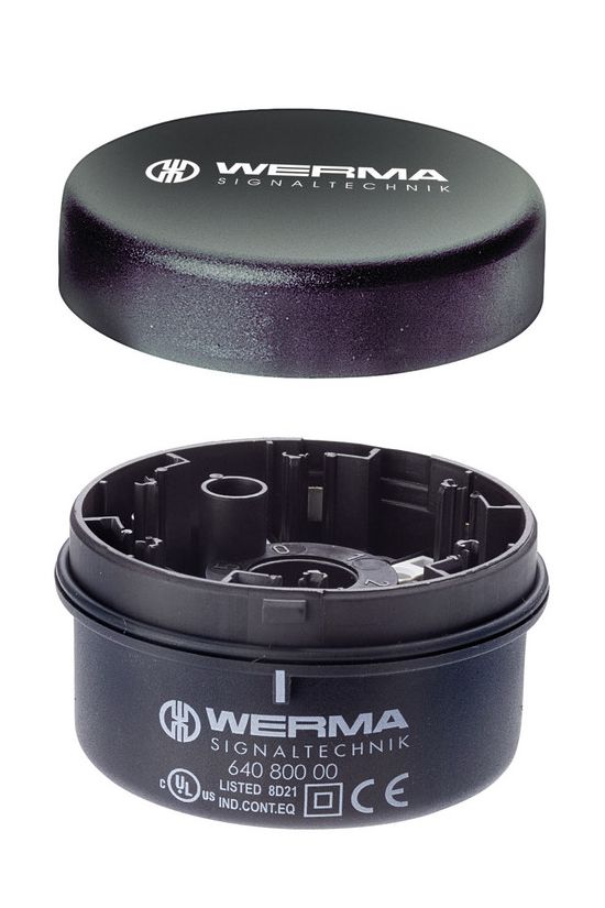 Jelzőoszlop alapmodul KombiSIGN71-hez tetővel IP65 rugószorításos csőtengelyes beépítés WERMA - 64081000