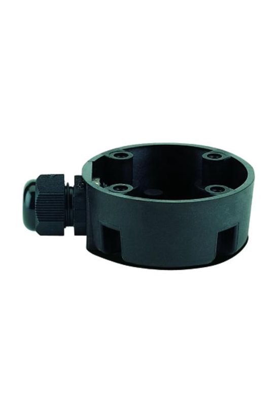 Jelzőoszlop rögzítőtalp tömszelencés műanyag fekete WERMA - 97584001