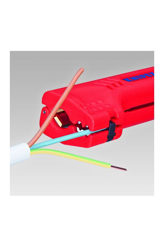 Kábel-/ércsupaszító univerzális (nyitórugóval) 8-13mm 1.5-2.5mm2 körvágó KNIPEX - 1690130SB