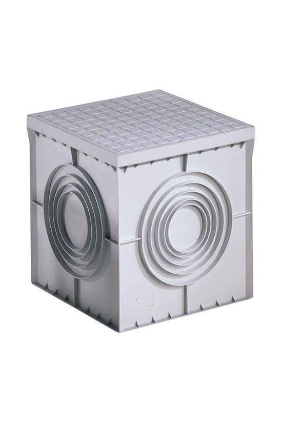 Kábelakna+fedél könnyített oldalfal 1-es négyzetes 200mm x 200mm x műanyag szürke FUePZ GEWISS - DX59401