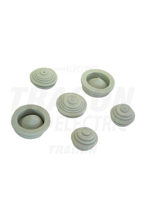 Kábelátvezető d70mm kötődobozhoz 29mm-átmérő gumi zárt TRACON - TQBY2-GB
