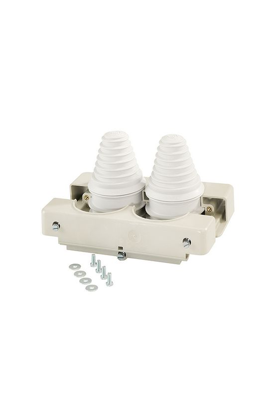 Kábelbevezető zárófedél lépcsős 2x30-72mm IP54 műanyag szürke MiFP82 ENYMETER Hensel - 2000319