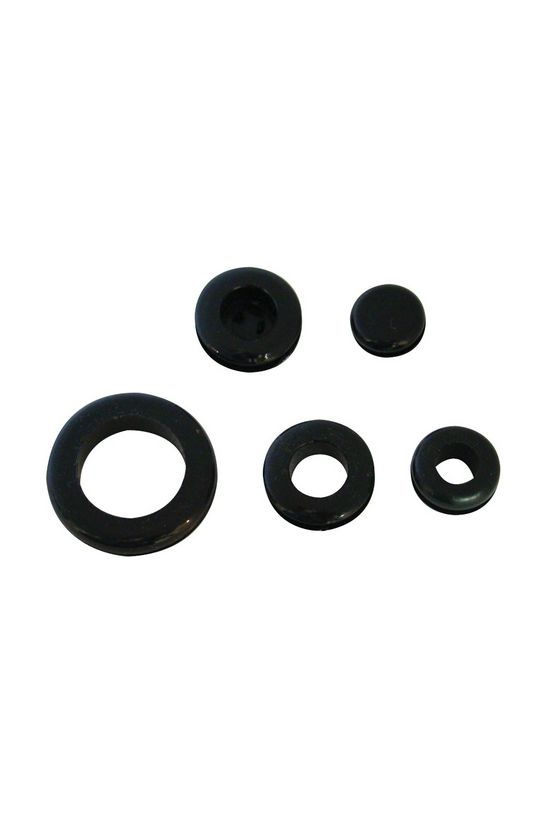 Kábelbevezető 3mm-kábelátmérőhöz 1.6-1.8mm nyitott gumi fekete 1x 6 TRACON - BVZ0603