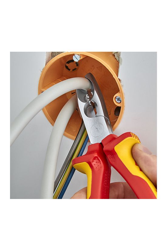 Kábelköpeny eltávolító fogó 61HRC vágás 2,2/3,2mm csupaszolás 0.75-2.5mm körvágó KNIPEX - 1346165