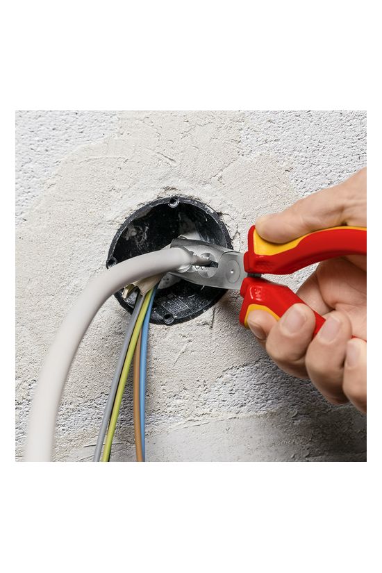 Kábelköpeny eltávolító fogó 61HRC vágás 2,2/3,2mm csupaszolás 0.75-2.5mm körvágó KNIPEX - 1346165