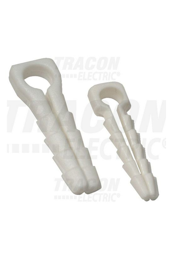 Kábelrögzítő tipli 8mmx műanyag TRACON - KRT8