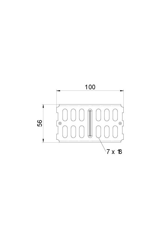 Kábeltálca összekötő hosszanti csavaros szalaghorganyzott 100mm RLVK 60 FS OBO-BETTERMANN - 6067093