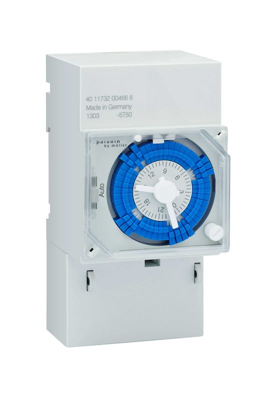 Kapcsolóóra sorolható analóg 2000W kvarc 1csatorna napi heti 3M 16A 131 420 Paladin Hugo Müller - 131420