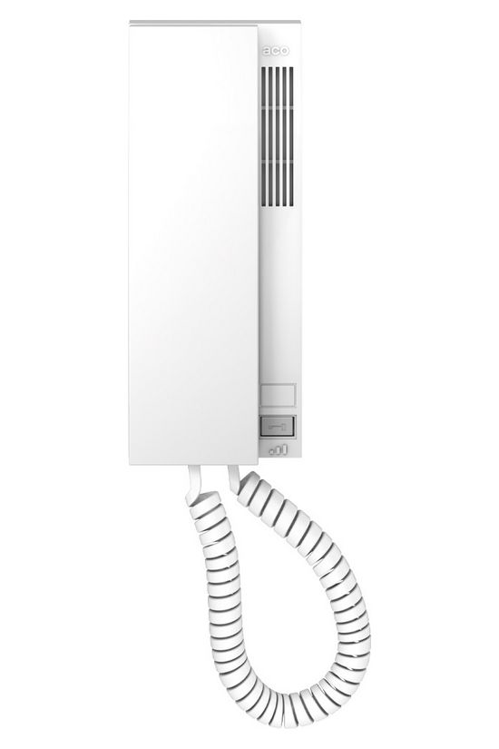 Kaputelefon lakáskészülék audio digitális 2vezeték 1gomb kaputelefon (kétirányú) fali fehér ACO - INS-UP720BX