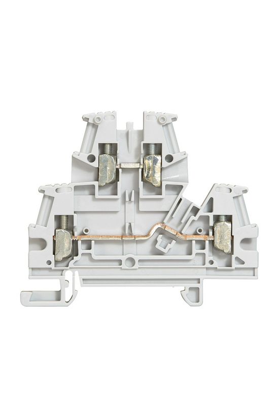 Kétszintes sorkapocs TS35 2-szint 24A 0.25-2.5mm2/érvéghüvely szürke csavaros Viking3 LEGRAND - 037167