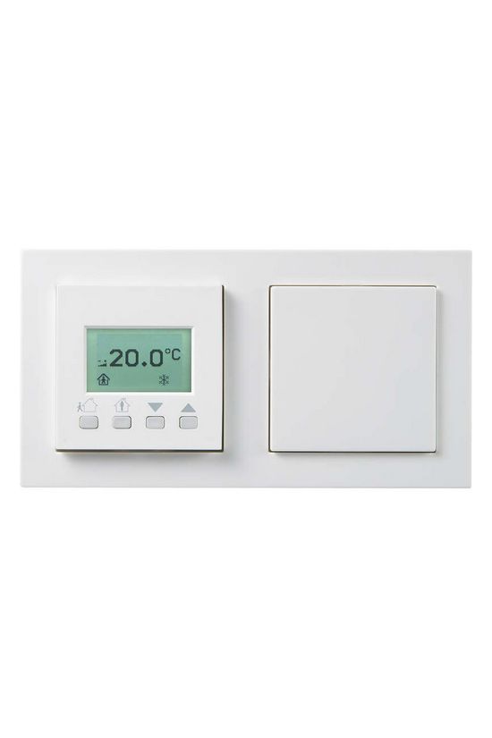 Kezelő hőérzékelő terem Modbus 0-50°C IP30 WRF06 LCD DO2R RS485 IType1 Gira E2 Thermokon - 406192