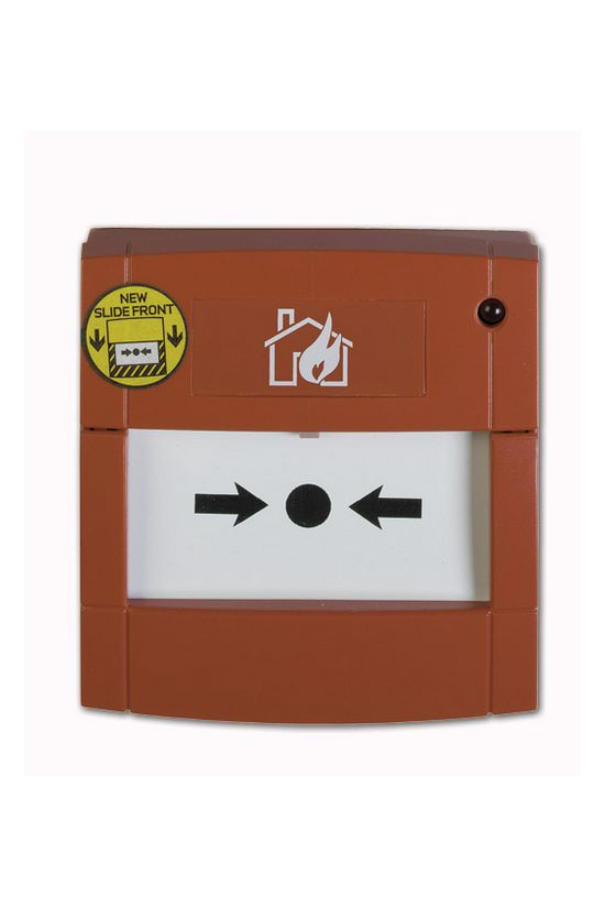 Kézi jelzésadó törőüveggel 1v 2A/30VDC +470Ohm IP24D piros 90x90x58mm  UTCF - DMN700R470