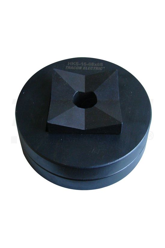 Kézi lemezlyukasztó 48x48mm műszerhez hidraulikus matrica és bélyeg négyzetes acél-hoz TRACON - HKS-15-43x43