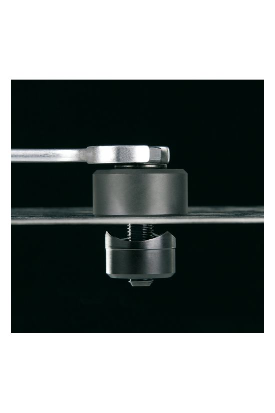 Kézi lyukasztókészlet M16-M40 max.4mm-lemezhez acél-hoz 5bélyeggel 16.5-40.5mm 3 RUKO - 109006K