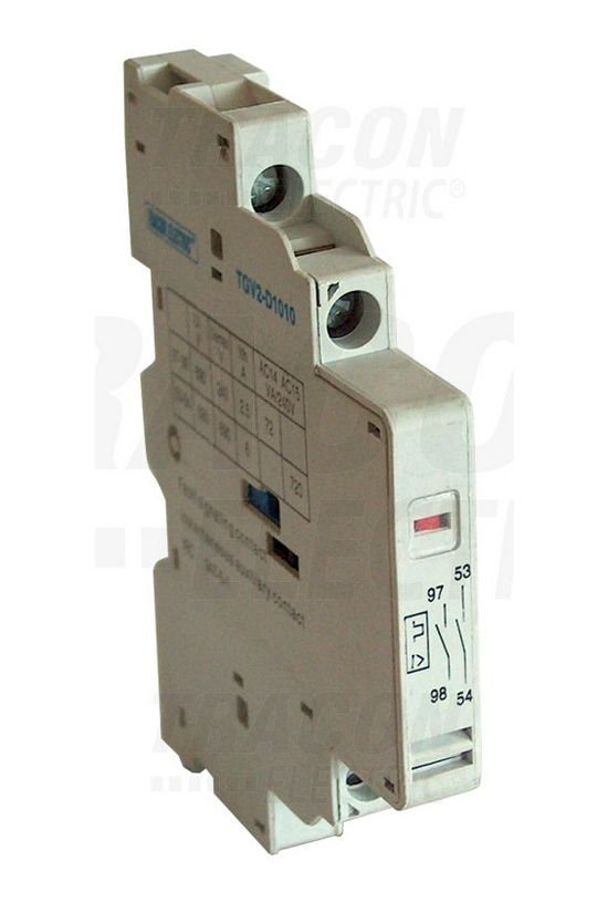 Kioldásjelző TGV2 motorvédőkapcsolóoz 1z 1ny csavaros TRACON - TGV2-D0110