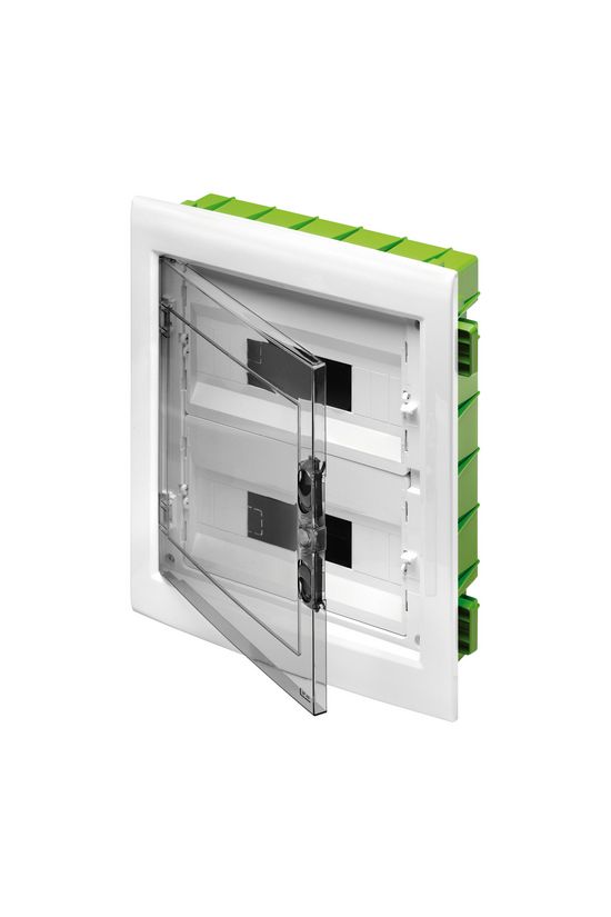 Kiselosztó 2x 12M üreges falba fehér IP40 átlátszó kivágott ajtó 40CDi GEWISS - GW40606PM