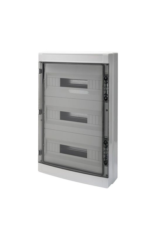 Kiselosztó 2xPE/N UV-álló DC1000V 3x 18M falonkívüli szürke IP65 átlátszó kivágott 40CDK GEWISS - GW40108BD