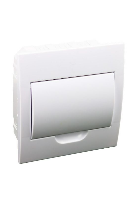 Kiselosztó PE/N-sínnel műanyag 1x 8M süllyesztett fehér IP40 teli ajtó EDSN TRACON - EDSN-8/1