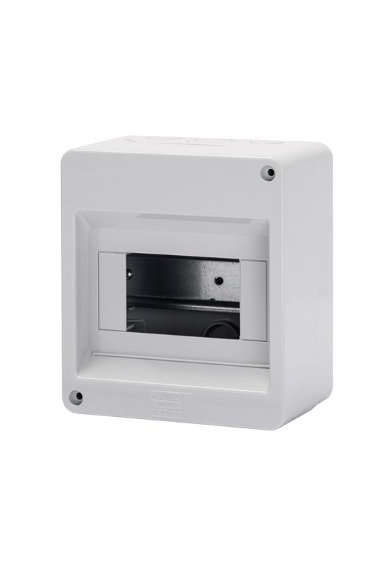 Kiselosztó ajtó nélkül műanyag 1x 6M falonkívüli szürke IP40 kivágott 40CDK GEWISS - GW40024