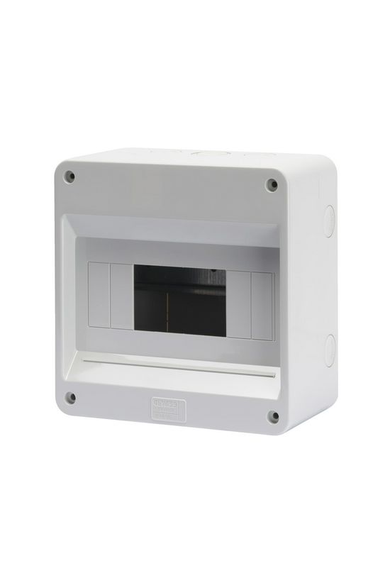 Kiselosztó ajtó nélkül műanyag 1x 8M falonkívüli szürke IP40 kivágott 40CDK GEWISS - GW40026