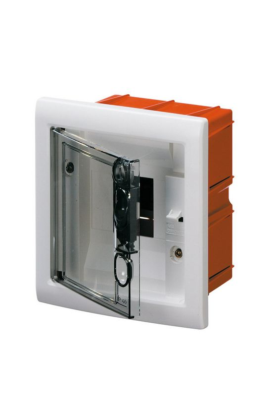 Kiselosztó műanyag 1x 4M süllyesztett fehér IP40 átlátszó kivágott ajtó 40CDi GEWISS - GW40602