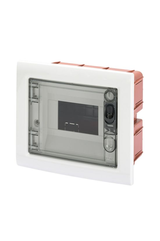 Kiselosztó műanyag 1x 6M süllyesztett fehér IP40 átlátszó kivágott ajtó 40CDi GEWISS - GW40603