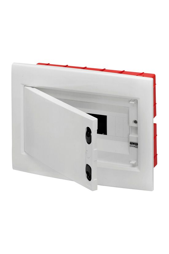 Kiselosztó PE/N műanyag 1x 12M süllyesztett fehér IP40 teli ajtó 40CDi GEWISS - GW40885BS
