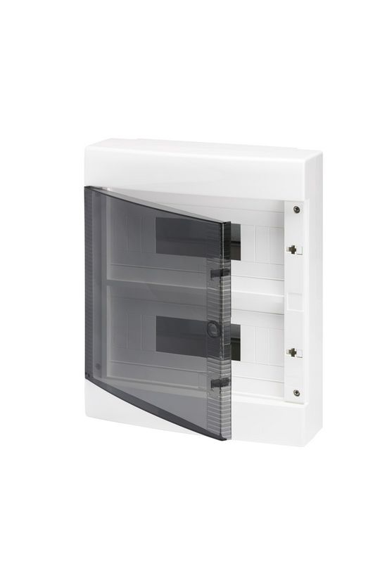 Kiselosztó PE/N műanyag 2x 12M falonkívüli fehér IP40 átlátszó kivágott ajtó 40CD GEWISS - GW40047BS
