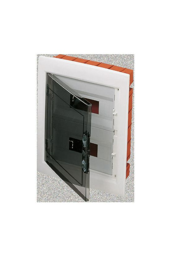 Kiselosztó PE/N műanyag 2x 12M süllyesztett fehér IP40 átlátszó kivágott ajtó 40CDi GEWISS - GW40606BS