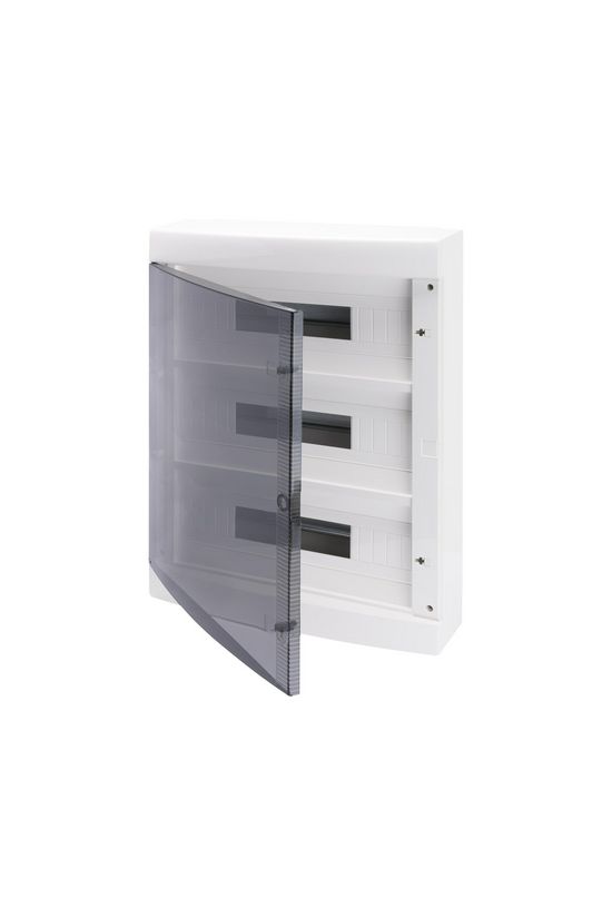 Kiselosztó PE/N műanyag 3x 18M falonkívüli fehér IP40 átlátszó kivágott ajtó 40CD GEWISS - GW40051BD