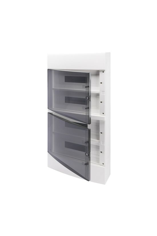 Kiselosztó PE/N műanyag 4x 18M falonkívüli fehér IP40 átlátszó kivágott ajtó 40CD GEWISS - GW40053BD