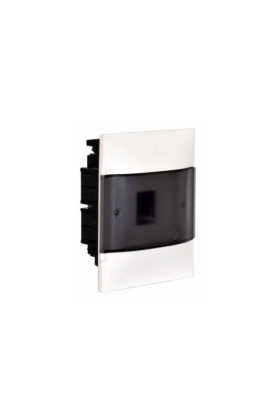 Kiselosztó PE/N-sín 40A műanyag 1x 4M süllyesztett fehér IP40 átlátszó ajtó PractiboxS LEGRAND - 134154