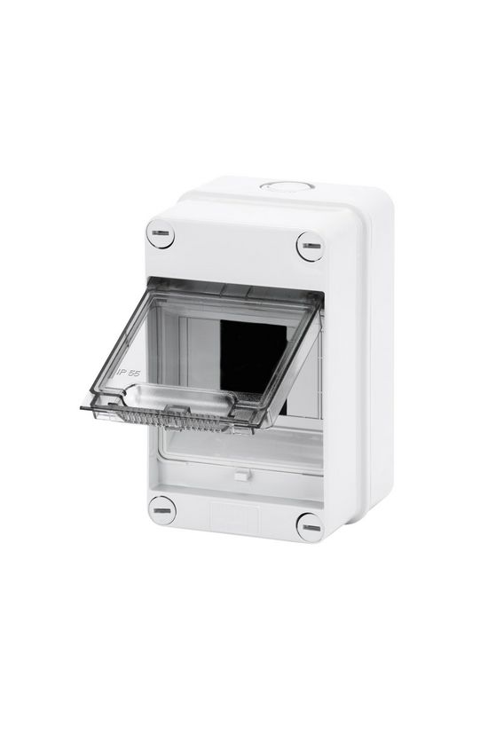 Kiselosztó PE/N sín nélkül UV-álló DC1000V 1x 4M falonkívüli szürke IP55 átlátszó 40CD GEWISS - GW40001