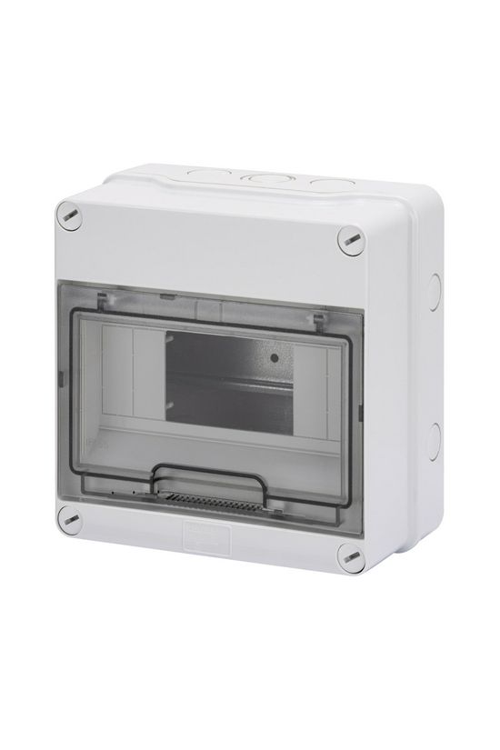 Kiselosztó PE/N sín nélkül UV-álló DC1000V 1x 8M falonkívüli szürke IP55 átlátszó 40CD GEWISS - GW40003