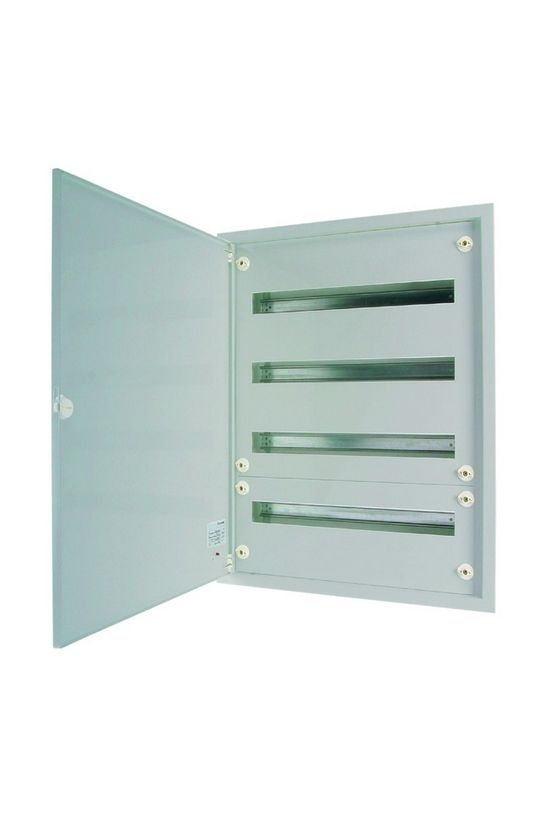 Kiselosztó PE/N-sínnel acél 4x 24M süllyesztett szürke IP30 teli ajtó BF-U-4/96-G-C EATON - 283057