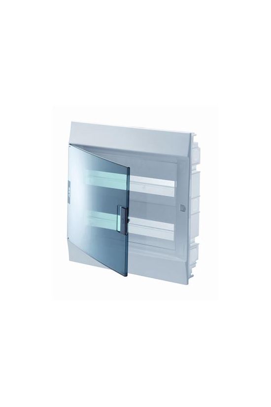 Kiselosztó PE/N-sínnel műanyag 2x 12M süllyesztett fehér IP41 átlátszó ajtó Mistral 41A12X22A ABB - 1SLM004101A1205