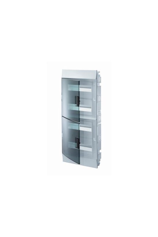 Kiselosztó PE/N-sínnel műanyag 3x 18M süllyesztett fehér IP41 átlátszó ajtó Mistral 41A18X32A ABB - 1SLM004101A1209