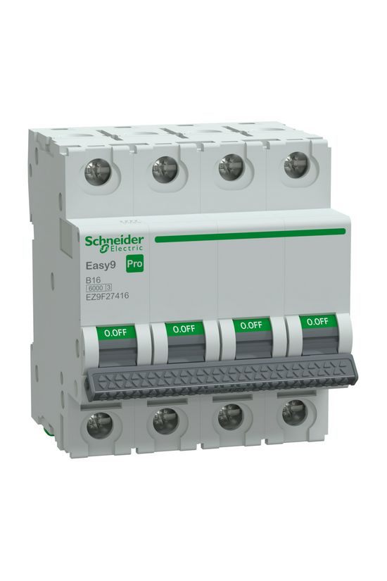 Kismegszakító 16A 4P B-jelleg 415V AC 6kA/60898 Easy9 Pro Schneider - EZ9F27416
