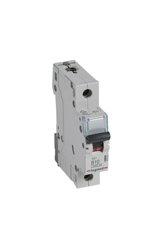Kismegszakító 1P 10A B-jelleg 230V AC 6kA/60898 TX3 LEGRAND - 403355