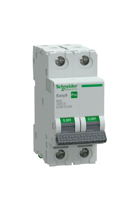 Kismegszakító 20A 2P B-jelleg 415V AC 6kA/60898 Easy9 Pro Schneider - EZ9F27220