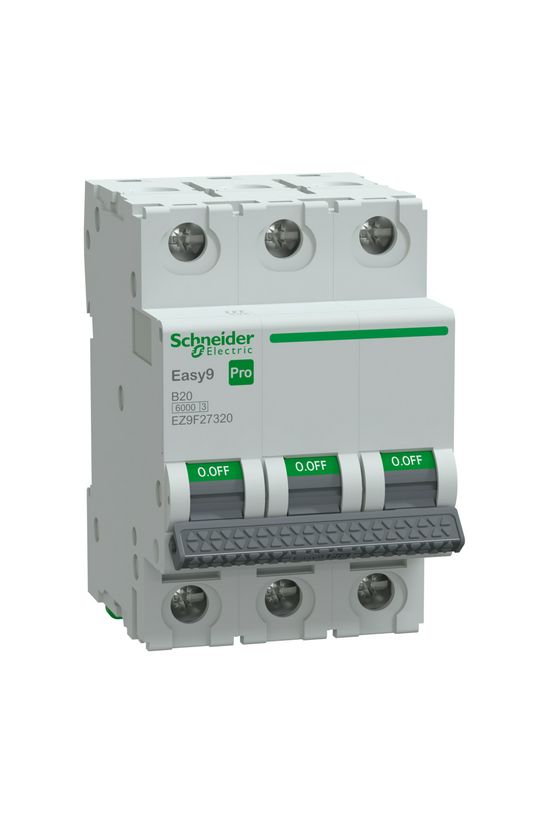 Kismegszakító 20A 3P B-jelleg 415V AC 6kA/60898 Easy9 Pro Schneider - EZ9F27320