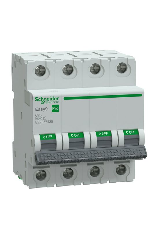 Kismegszakító 25A 4P C-jelleg 415V AC 6kA/60898 Easy9 Pro Schneider - EZ9F57425
