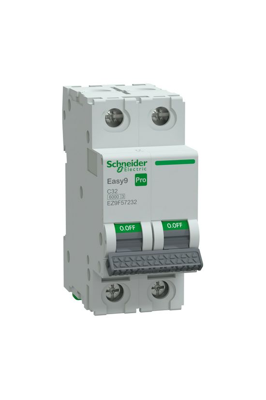 Kismegszakító 32A 2P C-jelleg 415V AC 6kA/60898 Easy9 Pro Schneider - EZ9F57232