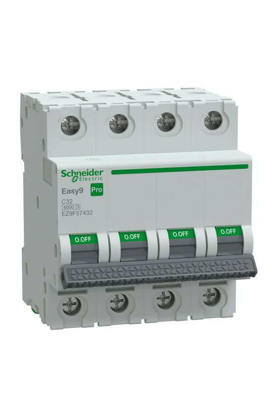 Kismegszakító 32A 4P C-jelleg 415V AC 6kA/60898 Easy9 Pro Schneider - EZ9F57432
